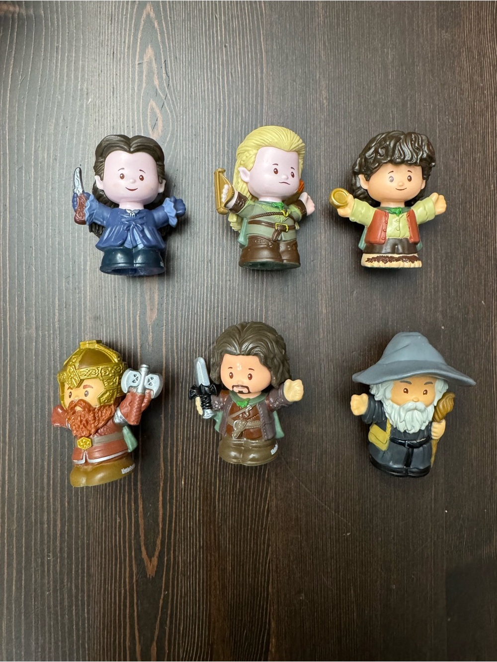 2020 Fisher-Price LITTLE PEOPLE COLLECTOR SERIES -6 Pc LORD OF THE RINGS LP LOTR
